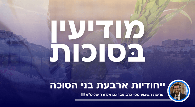 ערב חג הסוכות: ייחודיות ארבעת בני הסוכה
