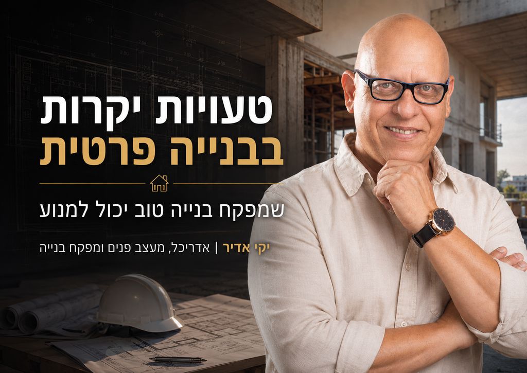 יקי אדיר מפקח בנייה - יחצ